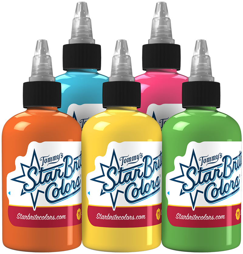 Glowing Neon Set Tattoo Ink - StarBrite Colors