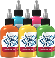 Glowing Neon Set Tattoo Ink - StarBrite Colors