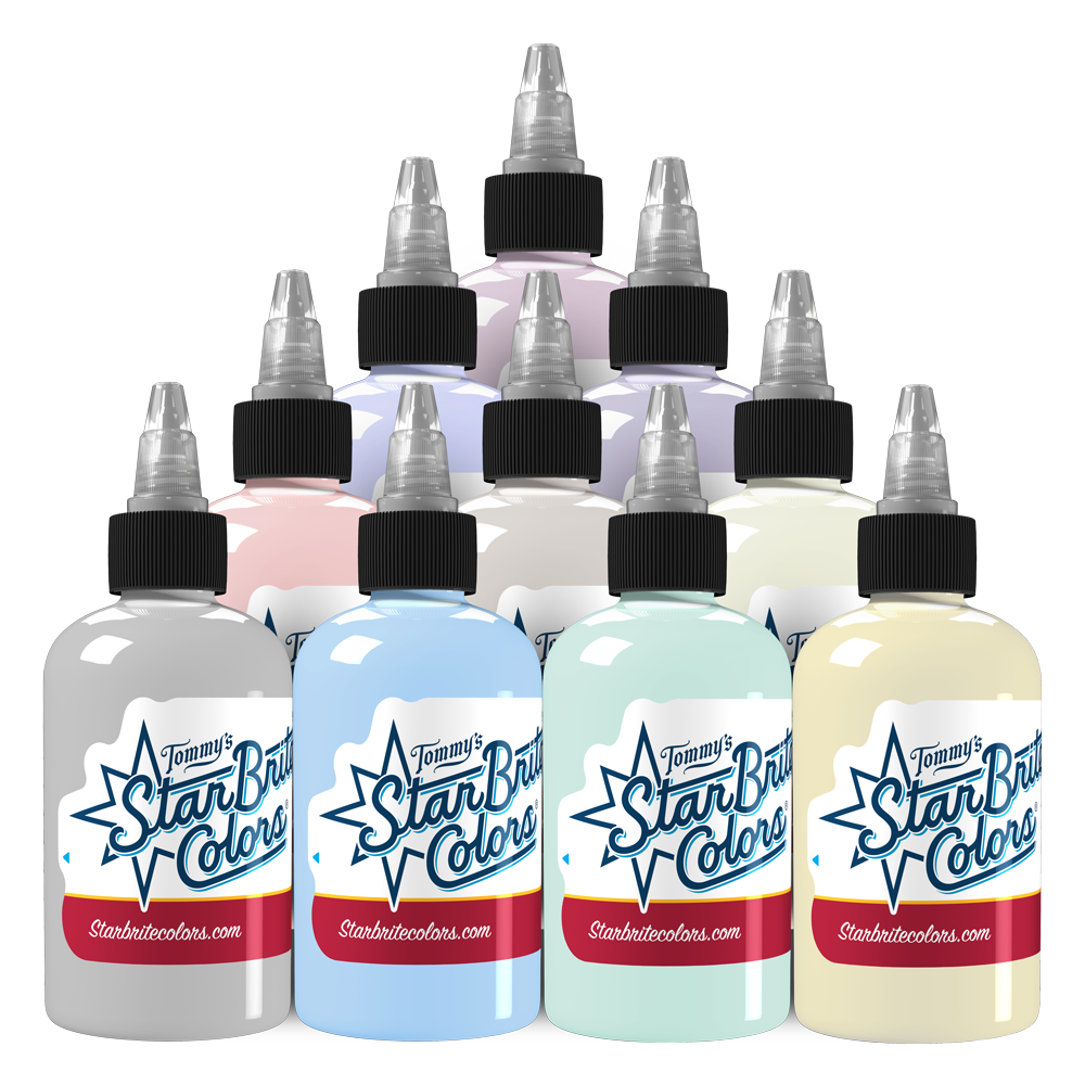 Soft Pastel Palette Set Tattoo Ink - StarBrite Colors
