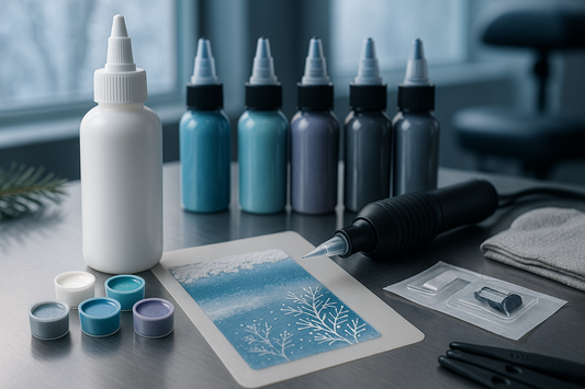 How Artists Use White Ink for Snow, Ice, and Winter Effects