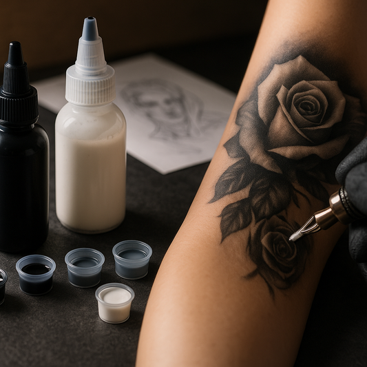 How to Create Dimensional Tattoos Using White and Black Inks