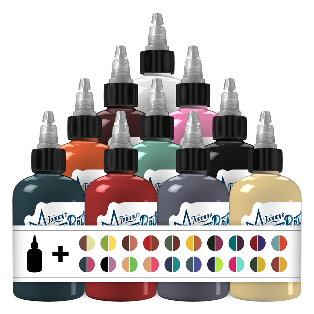 Sign Rite Waw Ink Fabulous 50 Tattoo Ink Set 1 | Medium to Dark Tones by StarBrite ...
